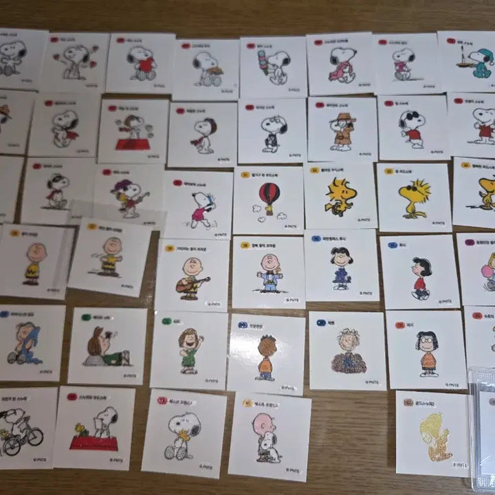 [BUNJANG] Snoopy Stickers (Complete Set - Opened) / 스누피 띠부씰 전종 개봉 판매
