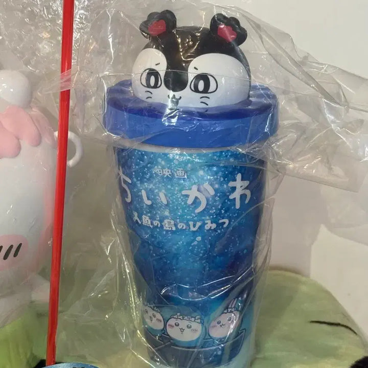 [BUNJANG] Chiikawa Mermaid Island Limited Popcorn Bucket + Siren Straw Tumbler + 2 Japanese Posters / 치이카와 인어섬 한정 팝콘통 + 세이렌 빨대 텀블러 + 일본 포스터 2종류