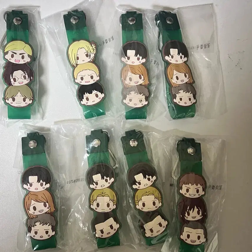 [BUNJANG] Attack on Titan Season 1 Character Keychain Bundle Set / 진격의 거인 i상 일괄 판매