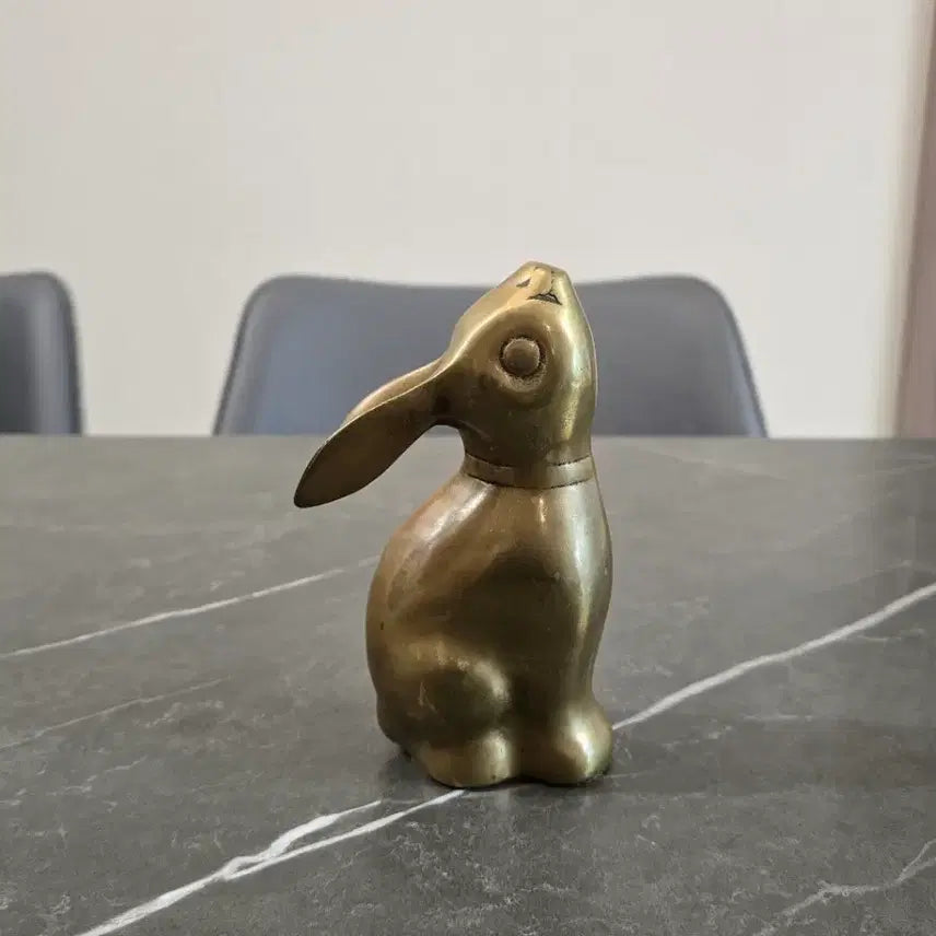 [BUNJANG] Brass Rabbit Figurine / 황동 토끼 장식품