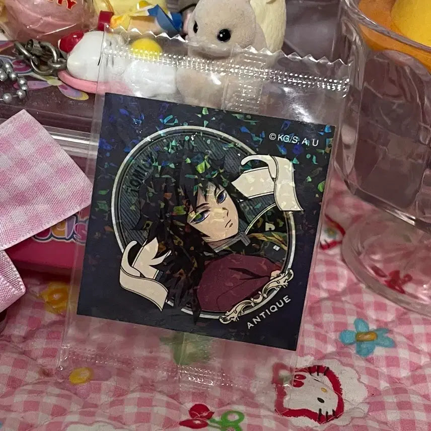 [BUNJANG] Demon Slayer Giyu Rare Hologram Sticker / 귀멸의칼날 레어 홀로그램 기유 씰 스티커 귀칼 스티커