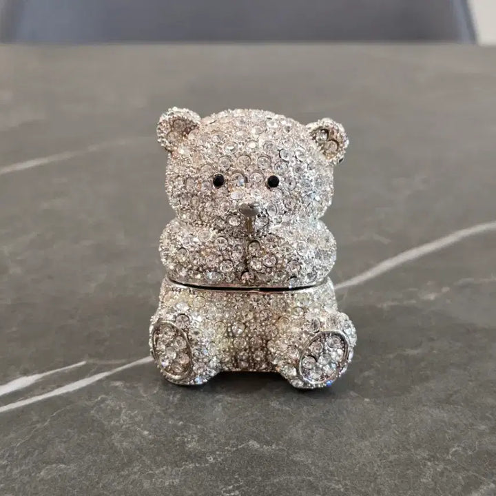 [BUNJANG] Vintage Jeweled Teddy Bear Trinket Box / 빈티지 보석 테디베어 트링킷 박스