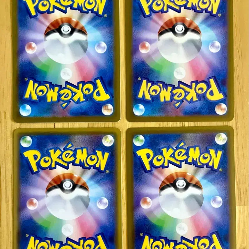 [BUNJANG] Pokemon Card Pikachu 4-Card Set / 일판 포켓몬카드 피카츄 4종 세트