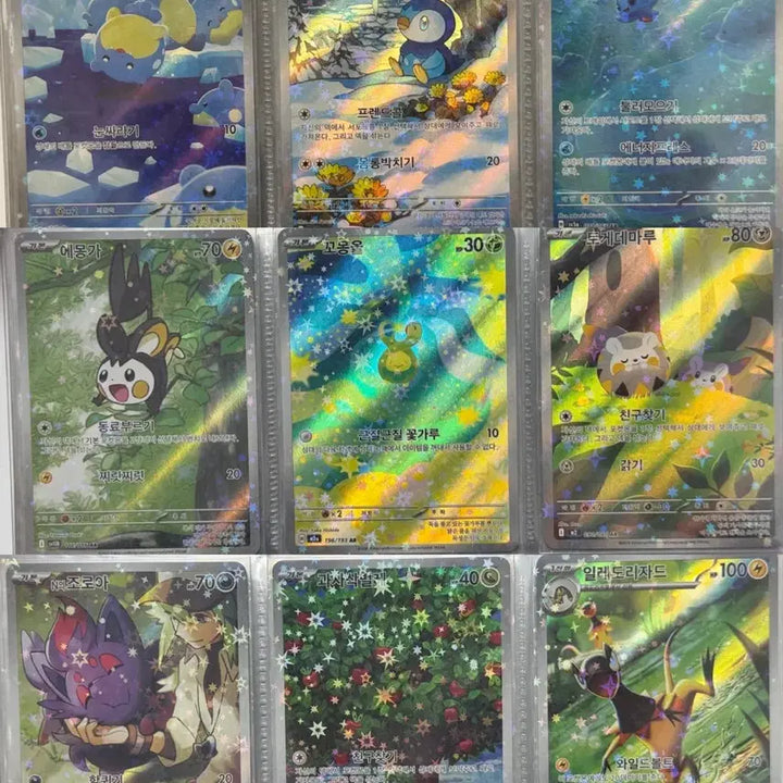 [BUNJANG] Pokemon TCG AR Cards Bundle with Binder (Charizard VMAX, Rayquaza VMAX) / 포켓몬스터 카드 AR 43장 리자몽 vmax 카드바인더 일괄판매