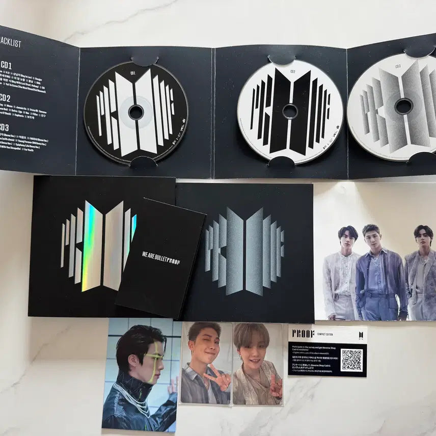 [BUNJANG] BTS Proof Album RM Suga Jin Photocard Set / [포카 2종] 방탄소년단 bts proof 앨범, 알엠, 슈가, 진(미사용, 2장 포카포함)