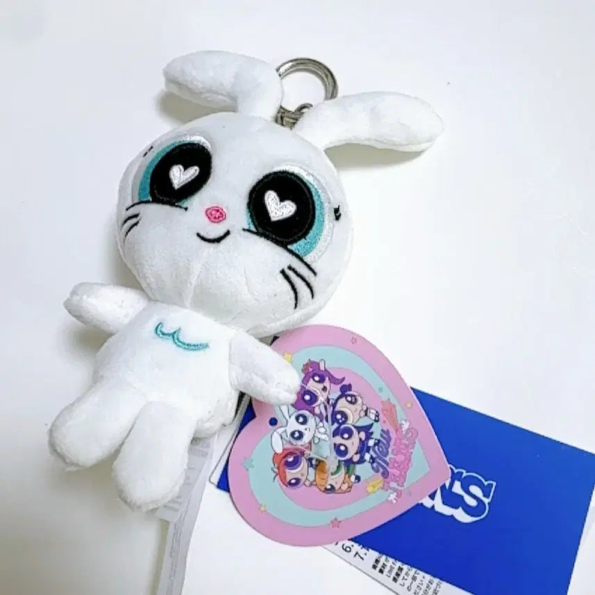 [BUNJANG] NewJeans Powerpuff Girls Bunnies Plush Keychain / 뉴진스 파워퍼프걸 버니니 인형키링