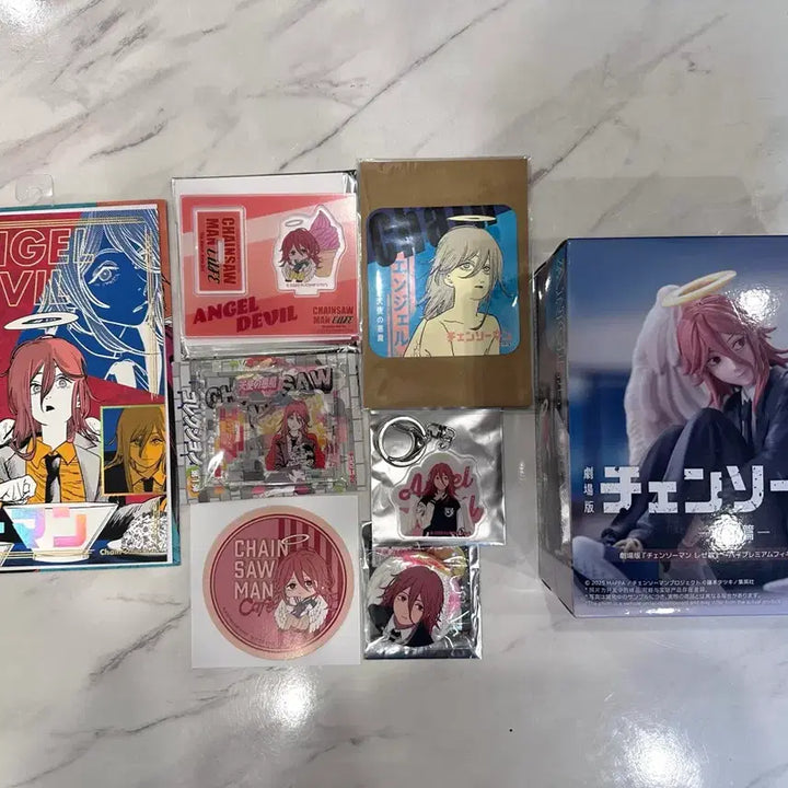 [BUNJANG] Chainsaw Man Angel Devil Figure &amp; Goods Bundle Set / 체인소맨 천사의 악마 피규어,굿즈 세트 일괄판매.