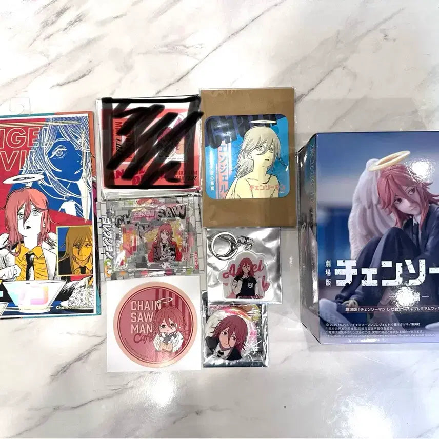 [BUNJANG] Chainsaw Man Angel Devil Figure &amp; Goods Bundle Set / 체인소맨 천사의 악마 피규어,굿즈 세트 일괄판매.