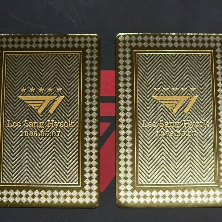 [BUNJANG] T1 Faker China Pop-up Photocard Gold Set / 티원 페이커 중국 팝업 포토카드 골드 2장