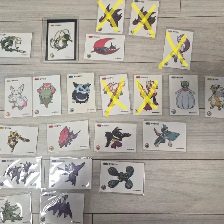 [BUNJANG] Pokemon Mega Evolution Stickers Individual Sale / 메가진화 띠부씰 개별판매 합니다.