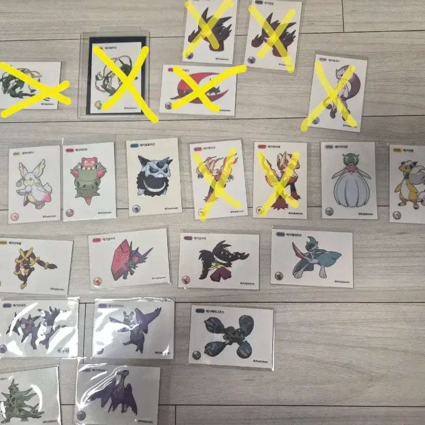 [BUNJANG] Pokemon Mega Evolution Stickers Individual Sale / 메가진화 띠부씰 개별판매 합니다.