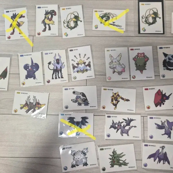 [BUNJANG] Pokemon Mega Evolution Stickers Individual Sale / 메가진화 띠부씰 개별판매 합니다.