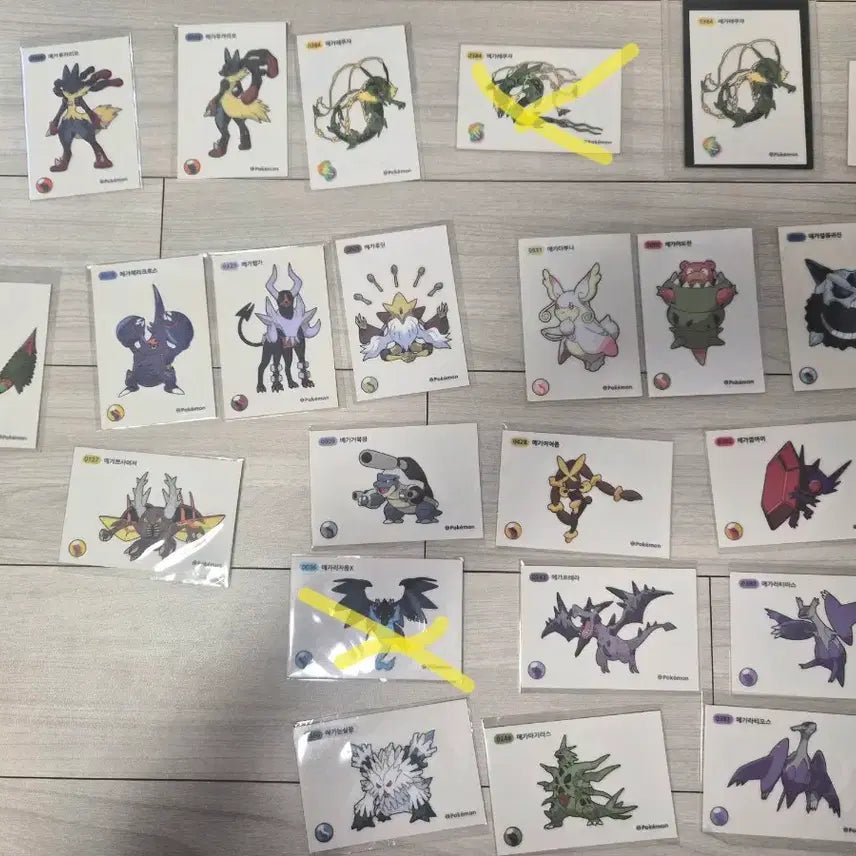 [BUNJANG] Pokemon Mega Evolution Stickers Individual Sale / 메가진화 띠부씰 개별판매 합니다.