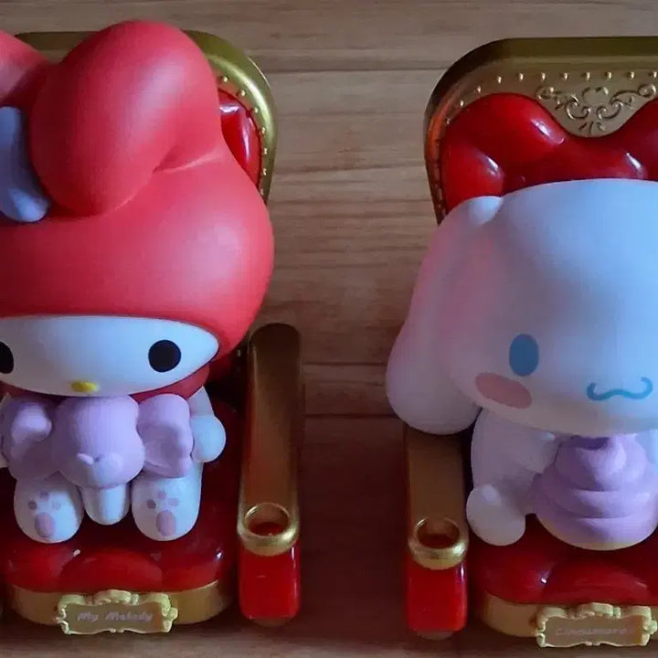 [BUNJANG] My Melody &amp; Cinnamoroll Gacha 2-Set Figure / 마이멜로디 시나모롤 가챠 2종 세트