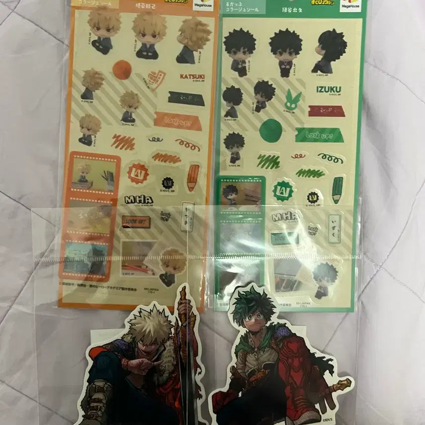 [BUNJANG] My Hero Academia Look Up Bakugo Midoriya Sticker Set / 나히아 룩업 바쿠고 미도리야 스티커세트