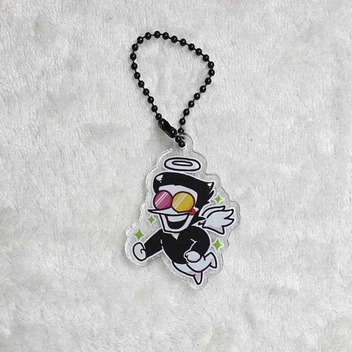 [BUNJANG] Deltarune Spamton Acrylic Keychain / 델타룬 스팸톤 비공굿 아크릴 키링 굿즈