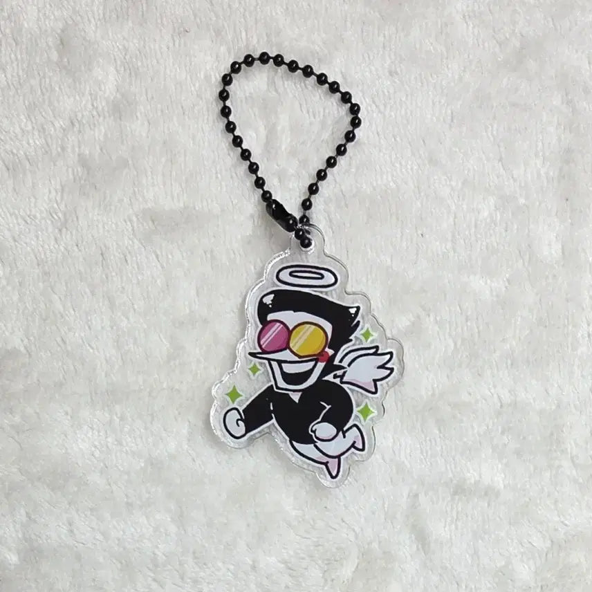 [BUNJANG] Deltarune Spamton Acrylic Keychain / 델타룬 스팸톤 비공굿 아크릴 키링 굿즈