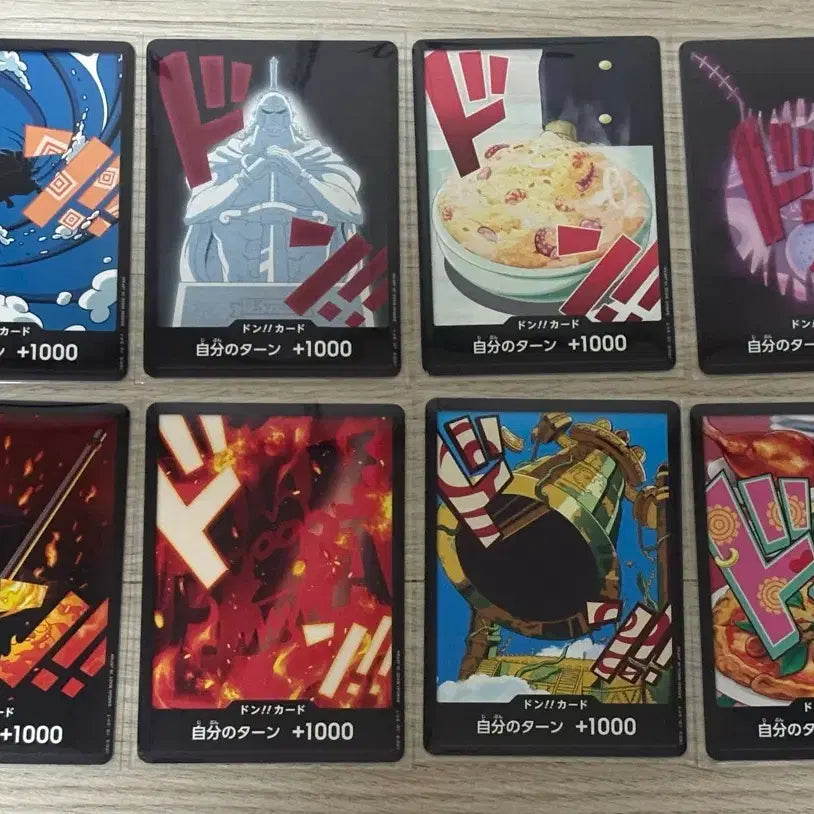 [BUNJANG] One Piece Japanese Edition Don Card Set (8 Types) / 원피스 일판 돈 두웅 둥 카드 8종