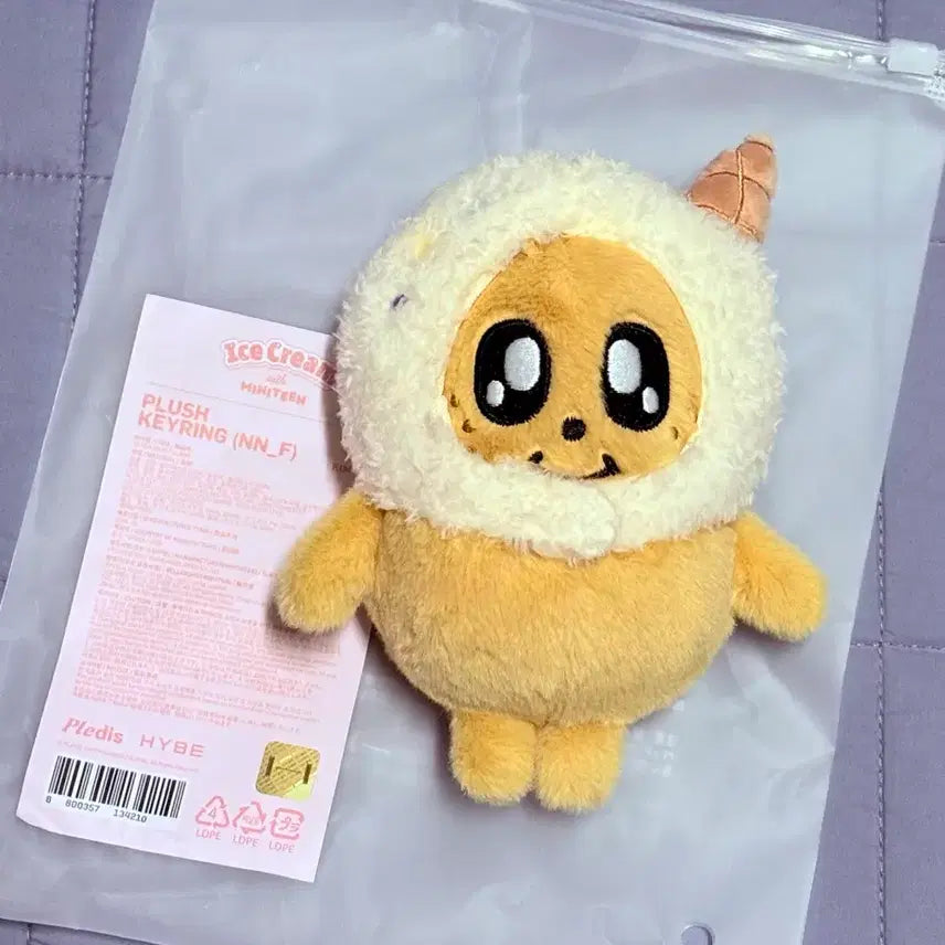 [BUNJANG] MiniTeen Kimja Kimja Plush Keychain Ice Cream / 미니틴 킴자 김자 플러시 키링 아이스크림 키링 새상품