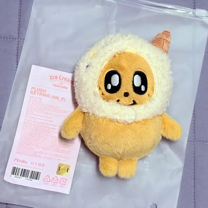 [BUNJANG] MiniTeen Kimja Kimja Plush Keychain Ice Cream / 미니틴 킴자 김자 플러시 키링 아이스크림 키링 새상품