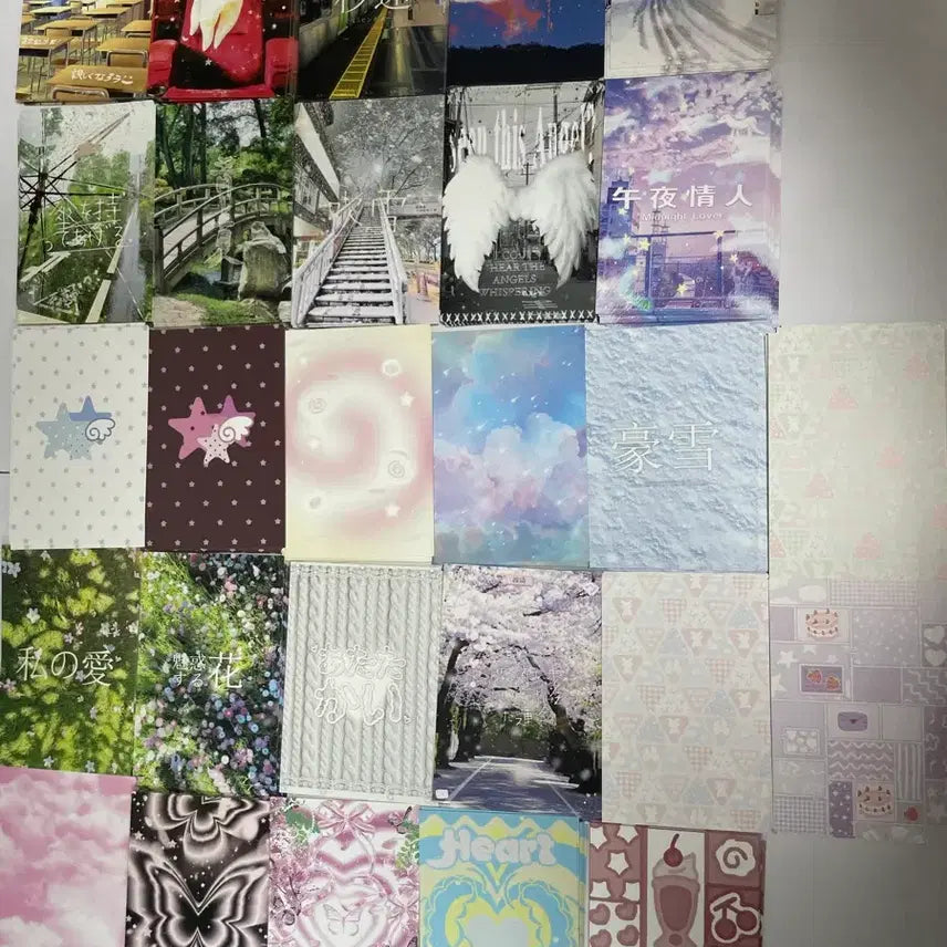 [BUNJANG] Bundle Set Binder Inserts - 15 Types, 27 Designs / (일괄) 파도님 바인더 대지 15종 총 27도안