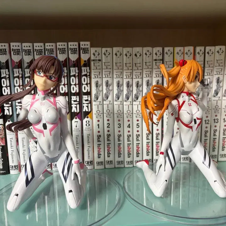 [BUNJANG] Evangelion Ichiban Kuji Prize B Asuka &amp; Prize C Makinami Figure Bundle / 에반게리온 제일복권 B상 아스카 C상 마키나미 일괄 판매합니다
