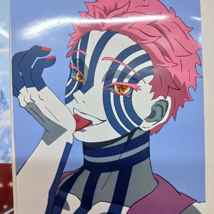 [BUNJANG] Demon Slayer Doma Akaza Illustration Postcard Set (5 Types) / 귀멸의 칼날 귀칼 도우마 아카자 비공굿 일러스트 엽서 5종 세트