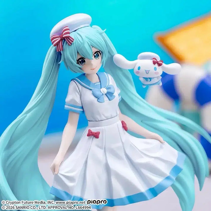 [BUNJANG] Hatsune Miku x Cinnamoroll Summer Version Figure (Sealed) / 신상 미개봉) 하츠네미쿠 시나모롤 여름버전 피규어
