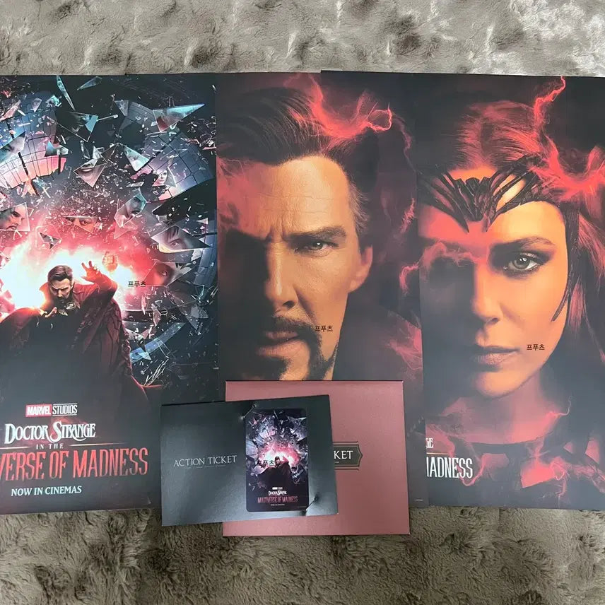 [BUNJANG] Doctor Strange in the Multiverse of Madness Ticket Poster / 닥터스트레인지 대혼돈의 멀티버스 액션티켓 포스터 롯데시네마