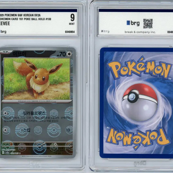 [BUNJANG] Pokemon Card Evie Monster Ball BRG9 / 151 이브이 몬스터볼 brg9 포켓몬카드