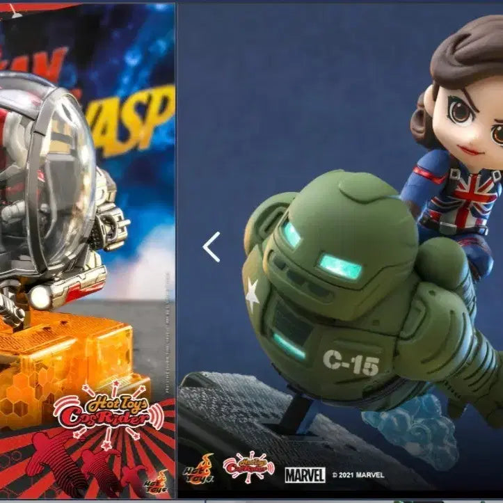 [BUNJANG] Hot Toys CosRider Ant-Man &amp; Captain Carter Figures (Opened) / 핫토이 코스라이더 앤트맨 , 캡틴카터 개봉품 피규어 팝니다