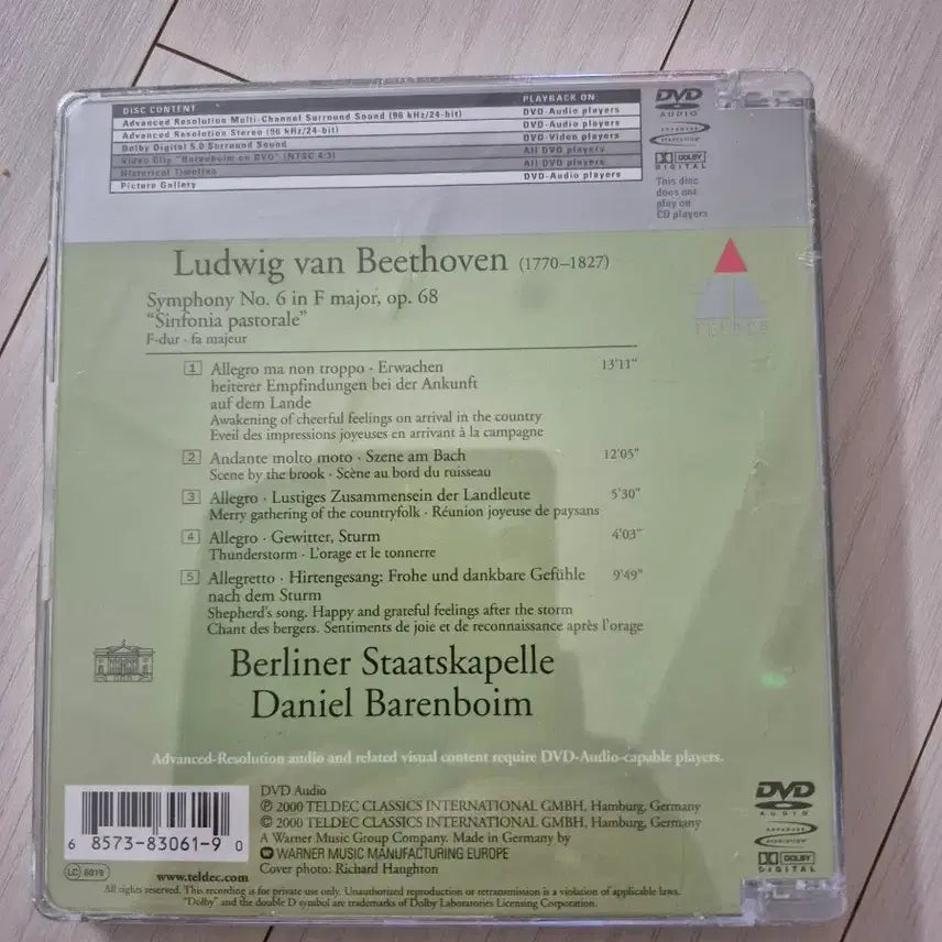 [BUNJANG] Unsealed Beethoven Symphony No. 6 "Pastoral" Daniel Barenboim DG DVD/Audio / 미개봉 베토벤 교향곡 6번 바렌보임 지휘 텔덱 DVD/AUDIO