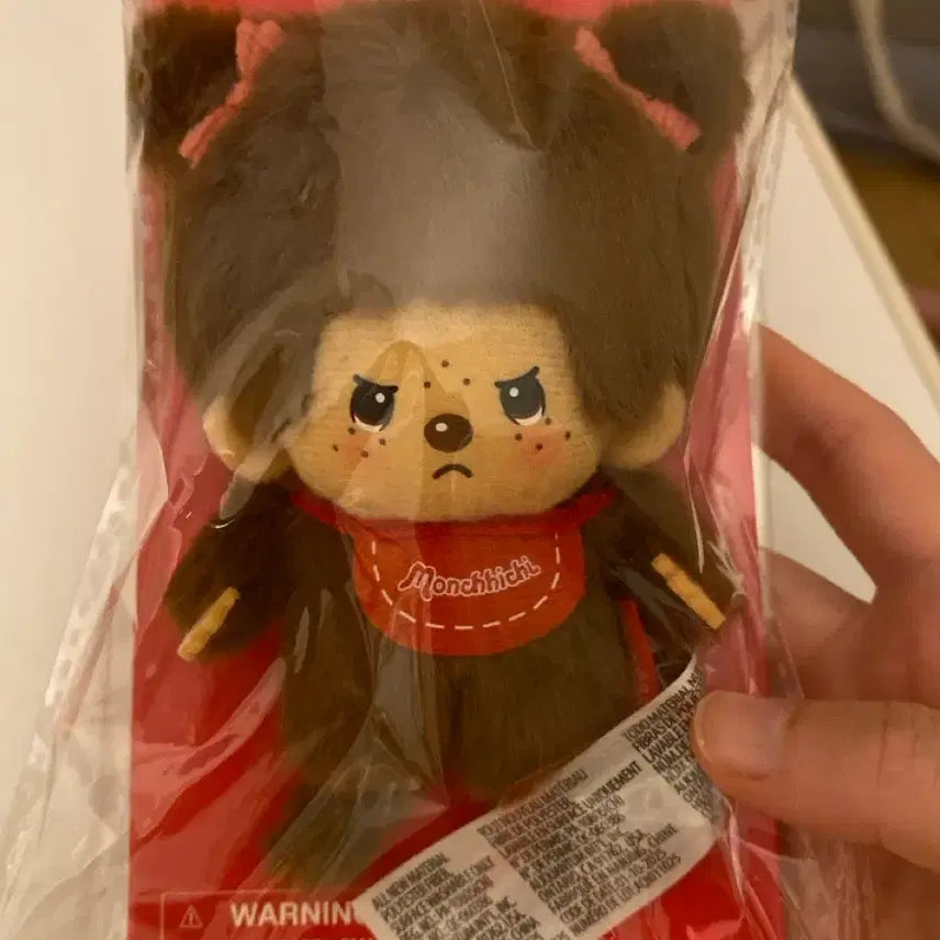 [BUNJANG] Authentic Monchhichi Angry Face Keychain - Rare Collectible / 레어)몬치치 정품 키링