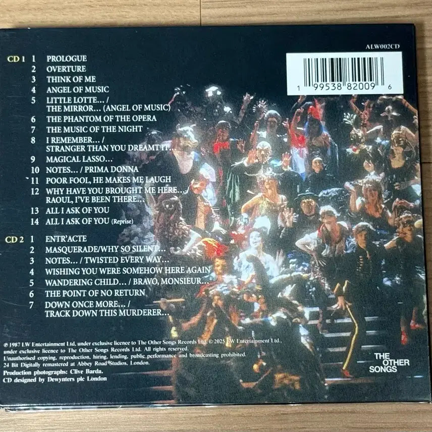 [BUNJANG] The Phantom of the Opera Original Cast Recording 2CD Digipak Album / 오페라의 유령 오리지널 캐스트 레코딩 2CD 앨범 판매
