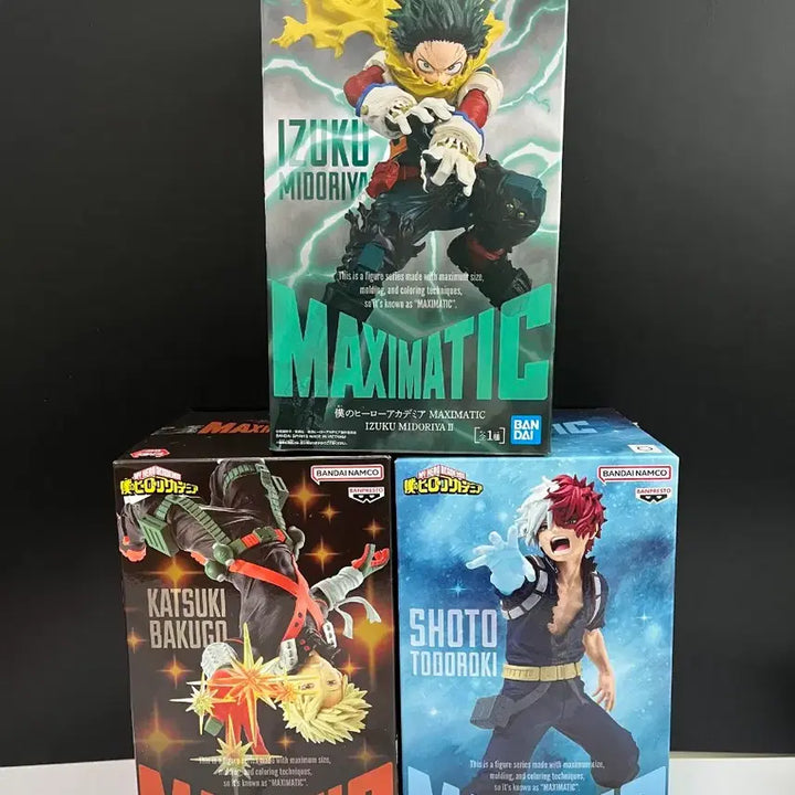 [BUNJANG] Banpresto My Hero Academia Izuku Midoriya Katsuki Bakugo Shoto Todoroki Bundle Set Figures / 나히아 맥시매틱 미도리야 데쿠 바쿠고 쇼토 피규어 반프 일괄