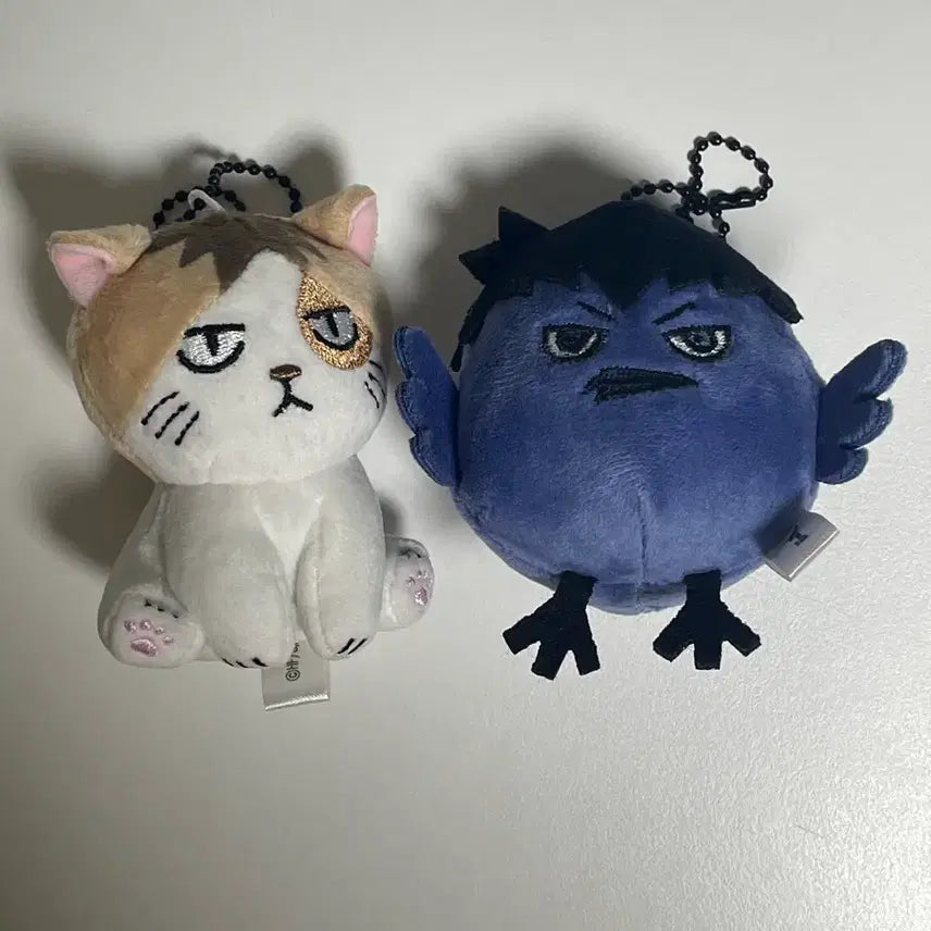 [BUNJANG] Haikyuu!! Animal Mascot Plush Set - Kenma &amp; Kageyama / 하이큐 애니멀 마스코트 누이 동물 인형 가챠 켄마 카게야마 일괄