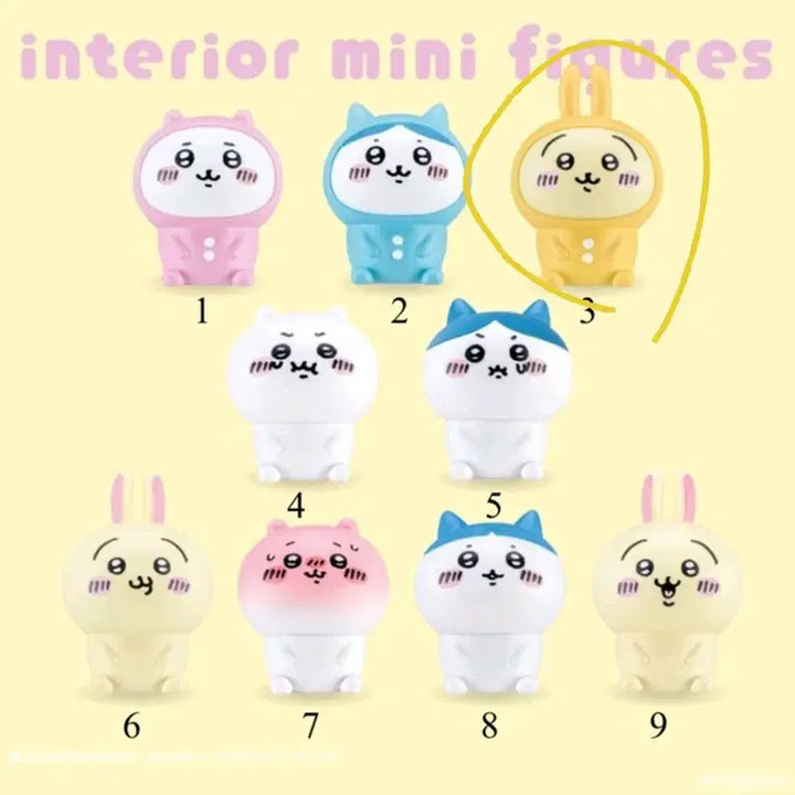 [BUNJANG] Cheikawa Usagi Pajama Mini Interior Figure / 치이카와 우사기 파자마 미니 인테리어 피규어
