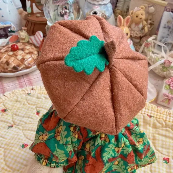 [BUNJANG] Vintage Murphy Bear Squirrel Pattern Dress Doll / 빈티지 다람쥐 패턴 드레스 입은 머피베어 인형
