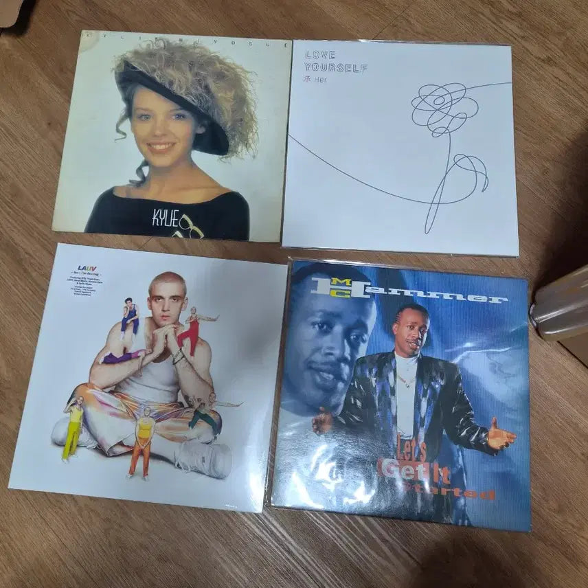 [BUNJANG] Various Artists Vinyl Bundle (BTS, Lauv, MC Hammer, Kylie) / 엘피 4장 일괄 판매(bts, lauv,mc해머 외)