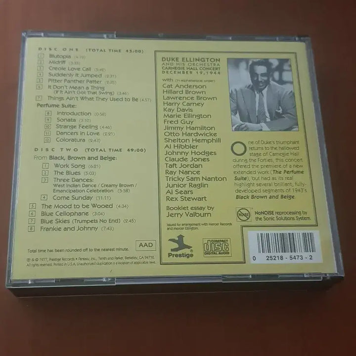 [BUNJANG] Duke Ellington Carnegie Hall Concerts Dec. 1944 Jazz CD / JazzCd Duke Ellington Carnegie Hall Concerts Dec. 1944 재즈씨디 재즈시디 빅밴드 수입cd
