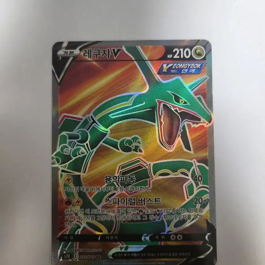 [BUNJANG] Pokemon Card Rayquaza V Korean SR (075/067) / 포켓몬 카드 레쿠쟈 V 한글판 SR 판매합니다.