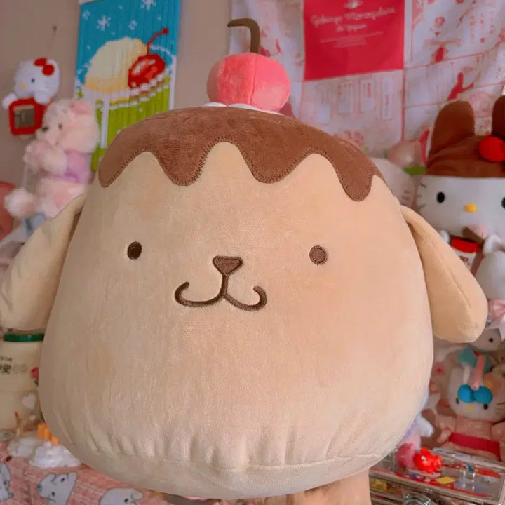 [BUNJANG] Sanrio Pompompurin Pudding Plush Doll / 산리오 폼폼푸린 푸딩 인형