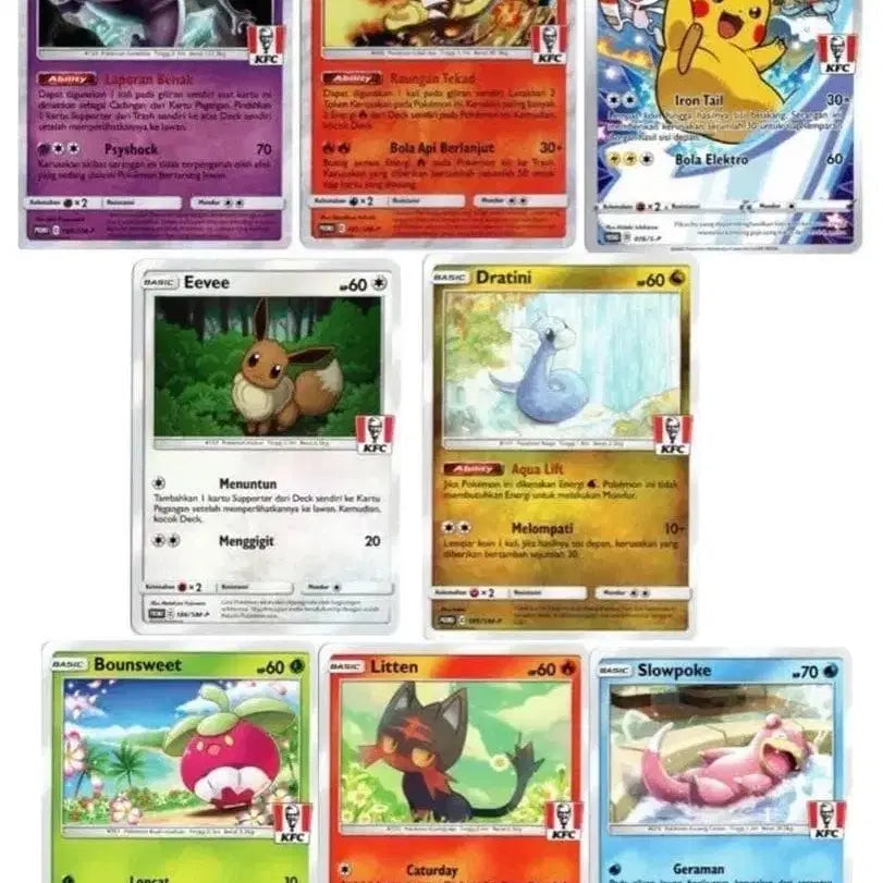 [BUNJANG] Pokemon Cards Indonesia KFC Promo Pack / 포켓몬 카드 인도네시아 KFC 프로모팩