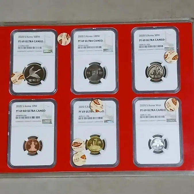 [BUNJANG] Bank of Korea 2020 Proof Coin Set 6 Types NGC 69 Ultra Cameo / 2020년 프루프6종 NGC69 울트라 카메오