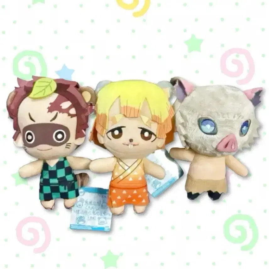 [BUNJANG] Demon Slayer: Kimetsu no Yaiba Tanjiro, Zenitsu, Inosuke Tomonui Plush Set / (14일까지할인) 귀멸의칼날 귀칼 무한열차 탄지로 젠이츠 이노스케 토모누이 인형 (ㅅㅊㅇ아츠제로 중국 팝업 팝마트 판타지 배틀 룩업 태피스트리 아크릴 쿠지 a상 b상 공구)