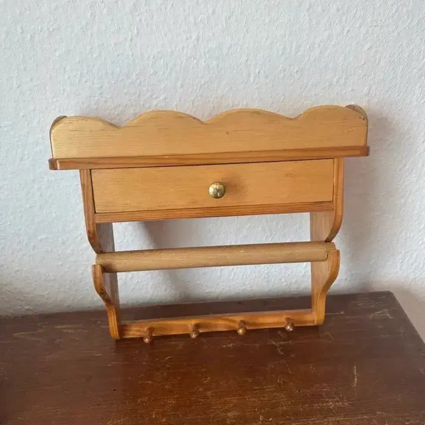 [BUNJANG] Vintage German Wooden Kitchen Rack Shelf Organizer / 독일)빈티지 우드 홀더