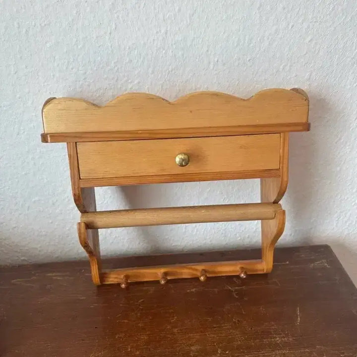 [BUNJANG] Vintage German Wooden Kitchen Rack Shelf Organizer / 독일)빈티지 우드 홀더