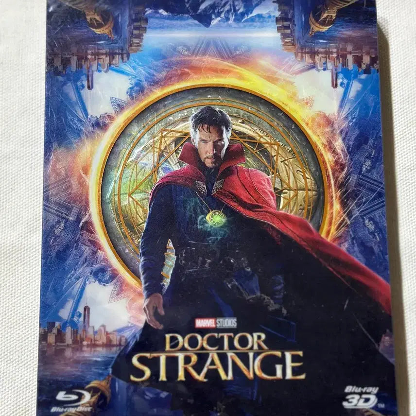 [BUNJANG] Doctor Strange Limited Edition Steelbook Combo Pack 3D Blu-ray (3D+2D Disc) / (개봉)[3D 블루레이] 닥터 스트레인지 - 한정판 스틸북 콤보팩 (2disc: 3D+2D) - 초도한정 A3 접지 양면 포스터 + 6종 양면 엽서