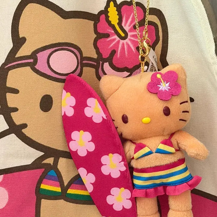 [BUNJANG] Hello Kitty Tanning Kitty Doll Keyring / 산리오 헬로키티 50주년 전시회 태닝키티 인형 키링