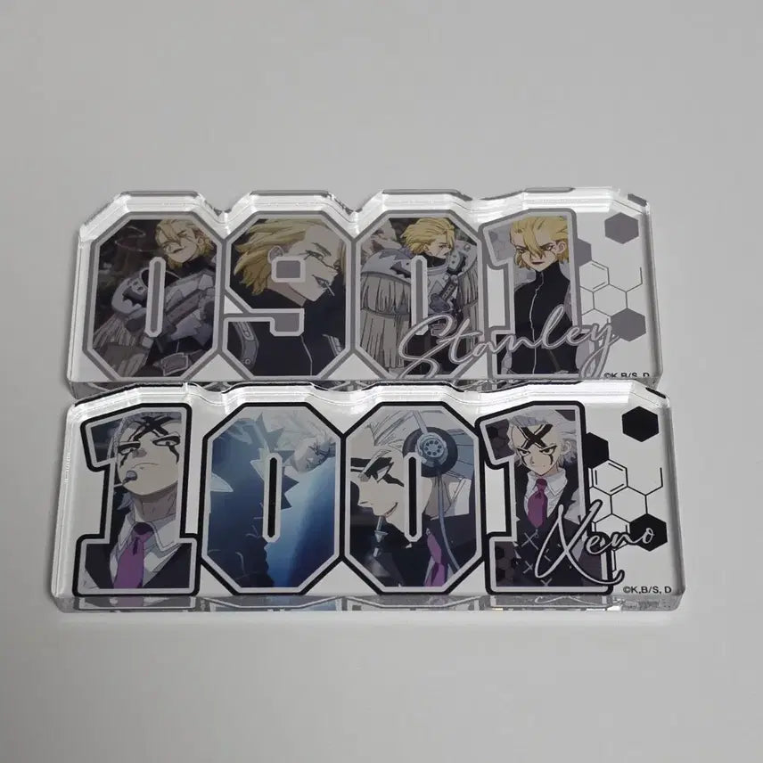 [BUNJANG] Dr. Stone Birthday Acrylic Plate Stanley Geno Bundle Set / 닥터스톤 생일 아크릴 플레이트 스탠리 제노 일괄